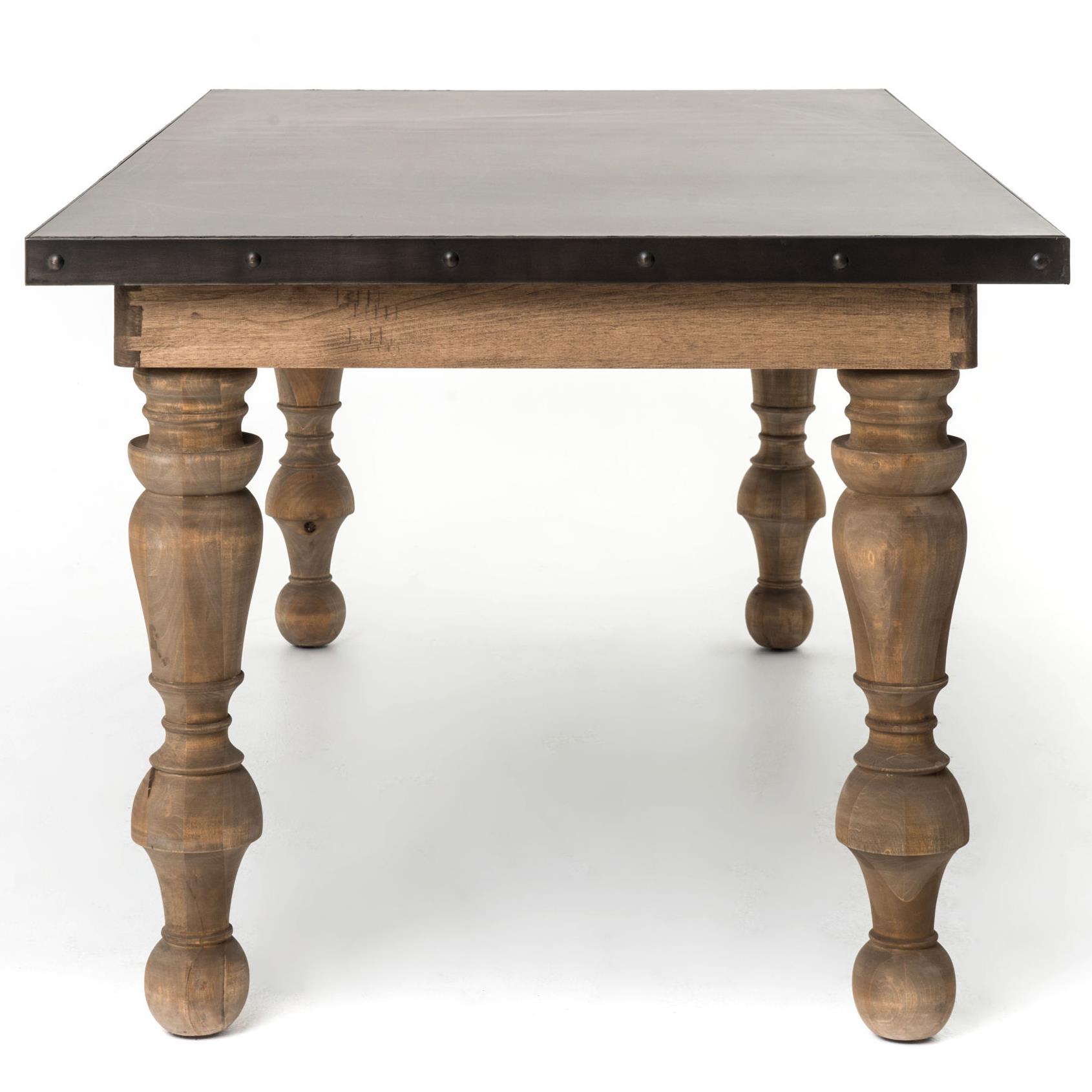 Four Hands Laguna CIRD 50F1 N7 Daphne Dining Table with Antique